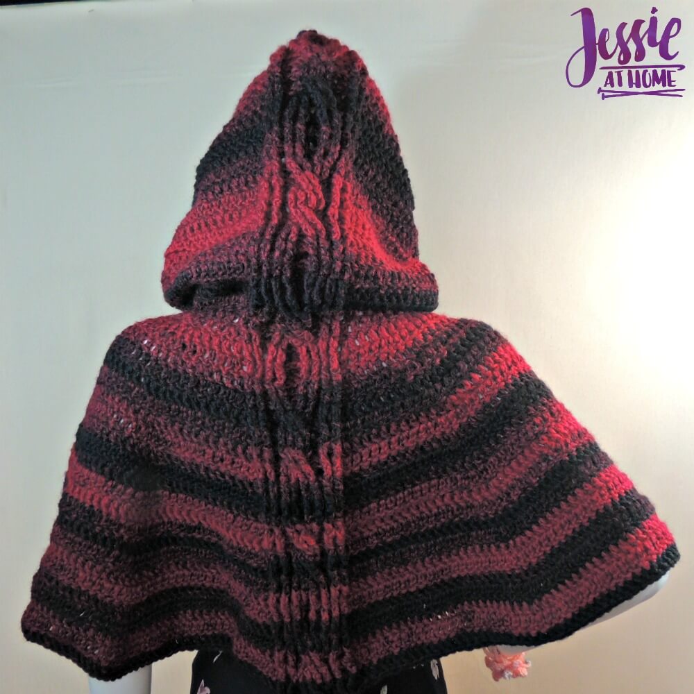 Hooded Cabled Cape | Jessie At Home