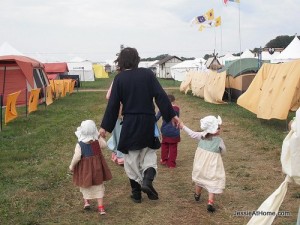 Taking-a-walk-with-Uncle-Alex-Pennsic-2010