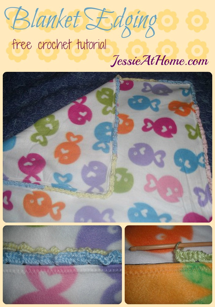 Blanket Edging ~ free crochet tutorial by Jessie At Home