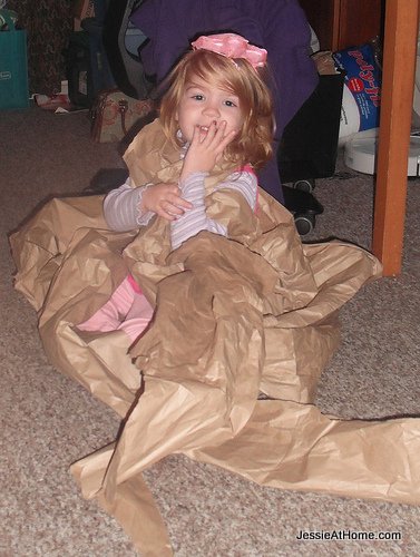 Kyla-poses-in-her-paper-dress