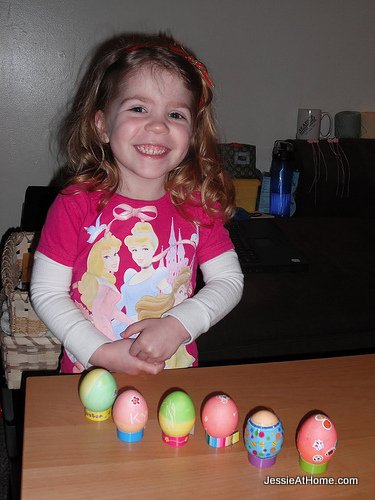 Kyla's-first-Easter-eggs