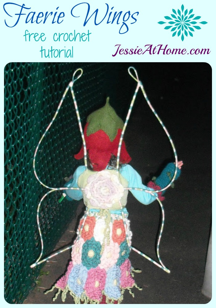 Faerie Wings free crochet tutorial by Jessie At Home
