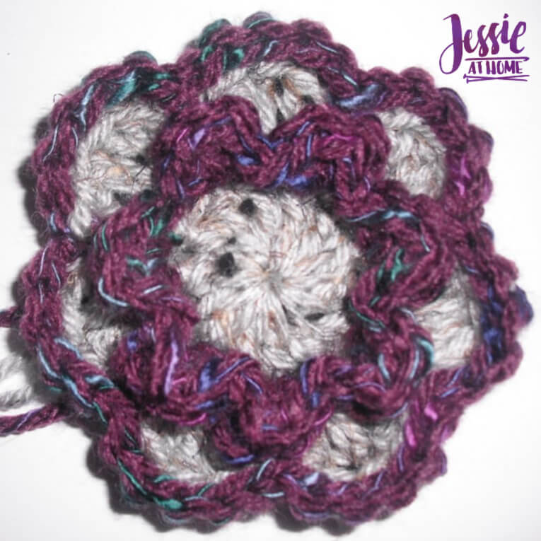 Flower Squared - a crochet flower to embellish your projects