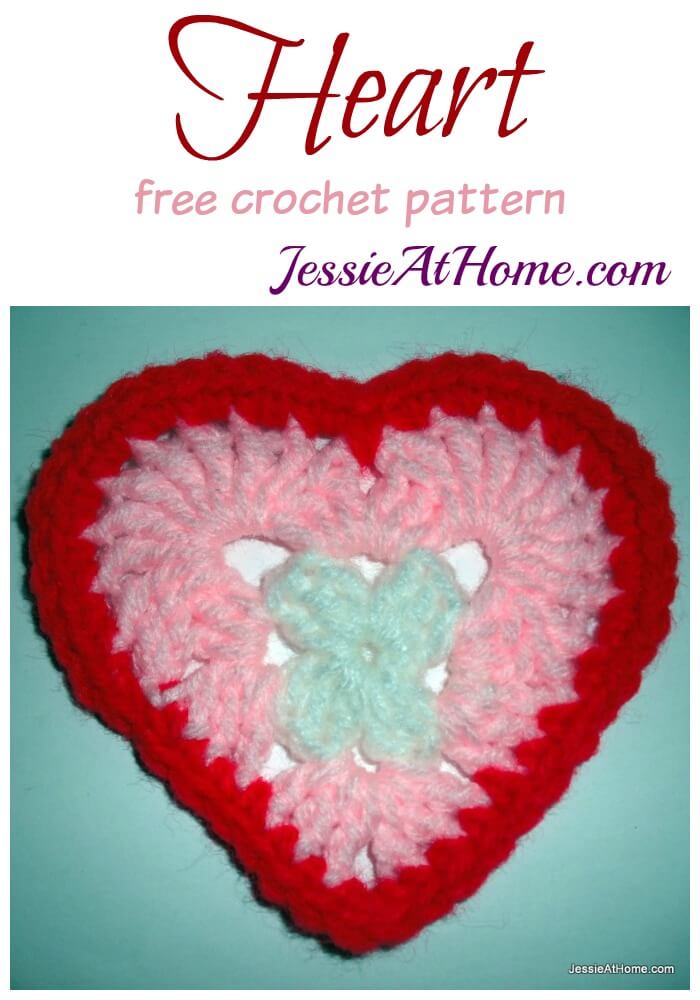 Heart free crochet pattern by Jessie At Home