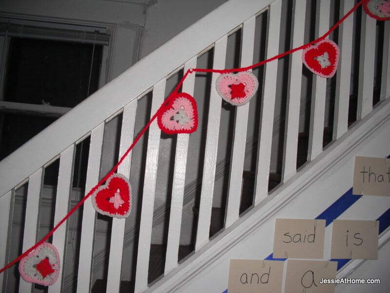 heart-bunting-on-our-stairs