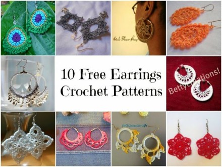 10 Free Earrings Crochet Patterns