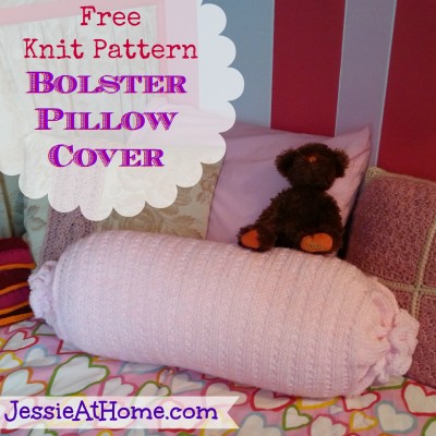 bolster pillow cover pattern