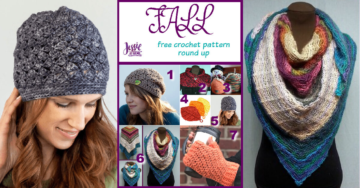 Fall Crochet Pattern Round Up - get in the autumn spirit - Jessie At Home