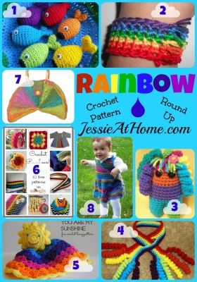 Crochet Rainbows - Free Crochet Pattern Round Up - The Purple Poncho