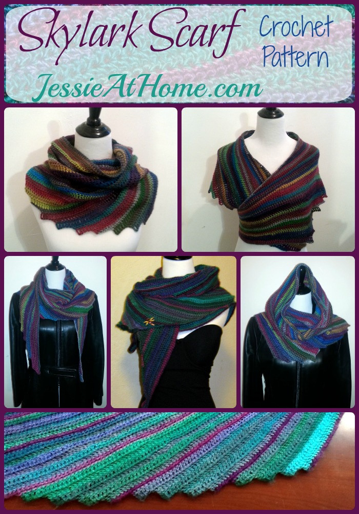 Skylark Scarf Free Crochet Pattern by Jessie Rayot