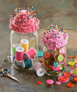 Pin-Cushion Jar Topper