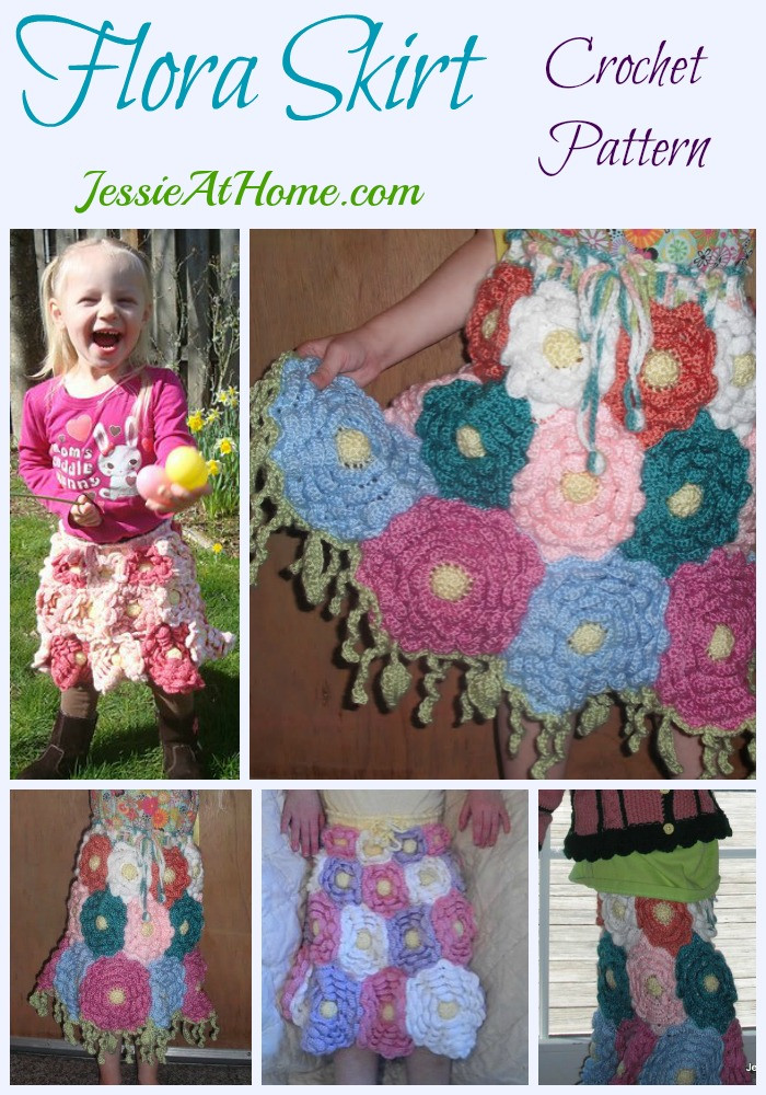 Flora Skirt - a blooming flower crochet skirt - Jessie At Home