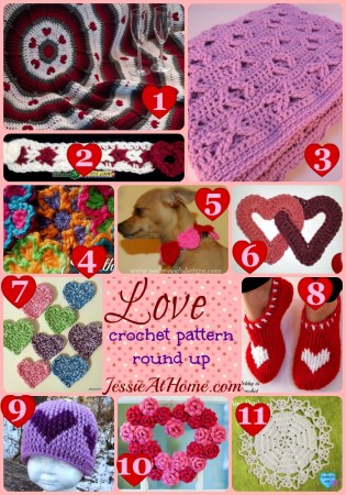 Love ~ Crochet Pattern Round Up from Jessie At Home