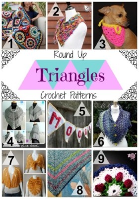 Triangle Crochet Pattern Round Up from Jessie At Home