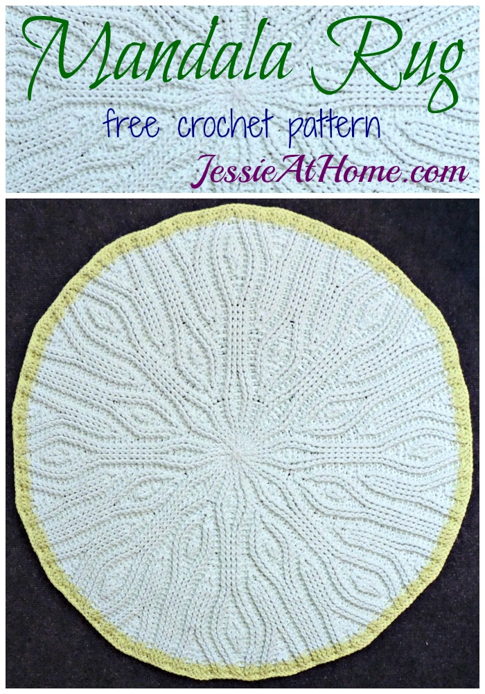 Mandala Rug - free crochet pattern by Jessie At Home