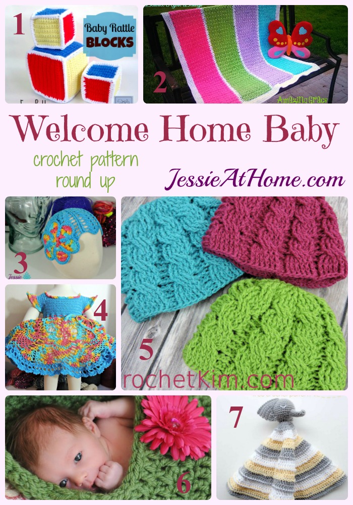 Welcome Home Baby crochet pattern round up from Jessie At Home