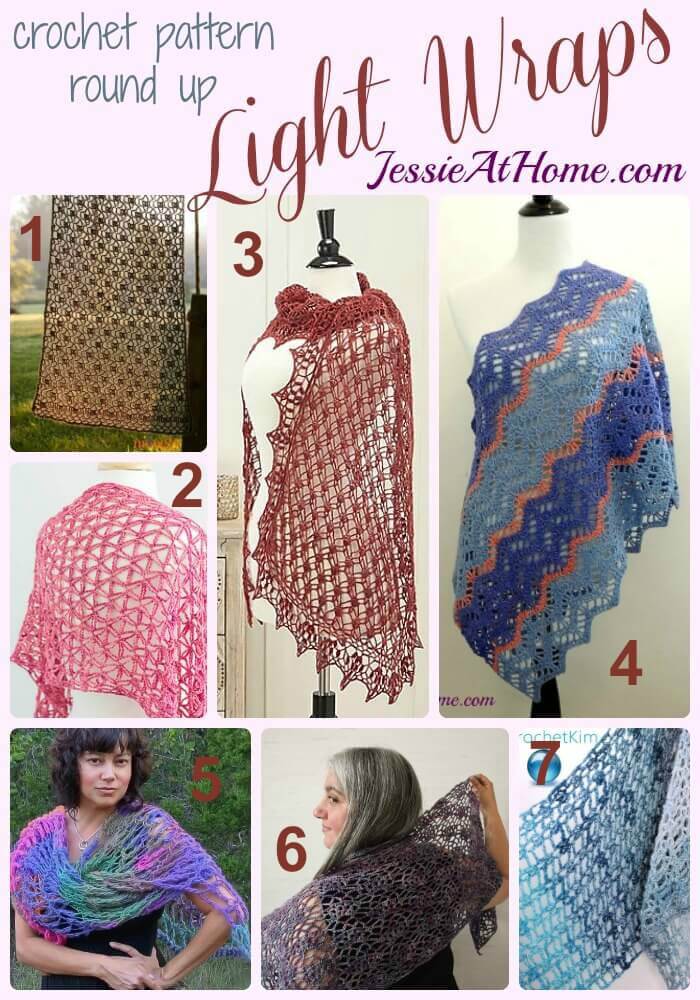 Light Wraps free crochet pattern round up from Jessie At Home