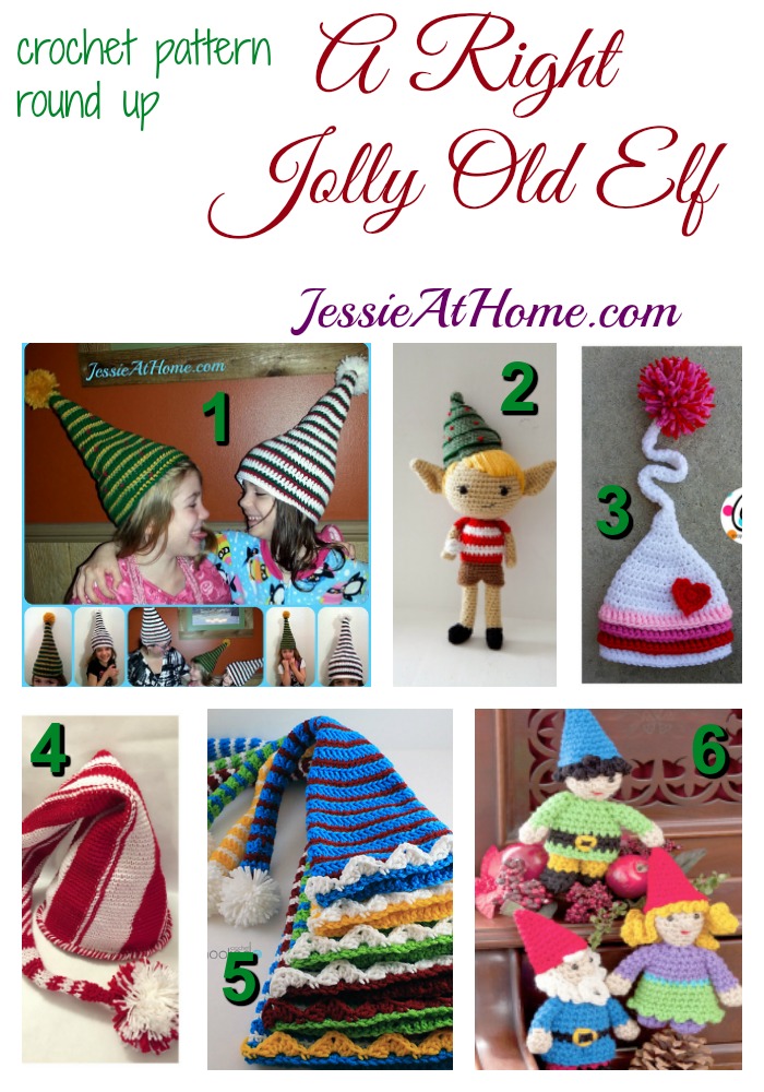 A Right Jolly Old Elf - free crochet pattern round up from Jessie At Home