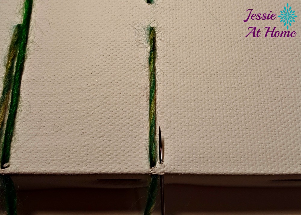 Flower Loom Canvas by Jessie At Home - free tutorial - 7