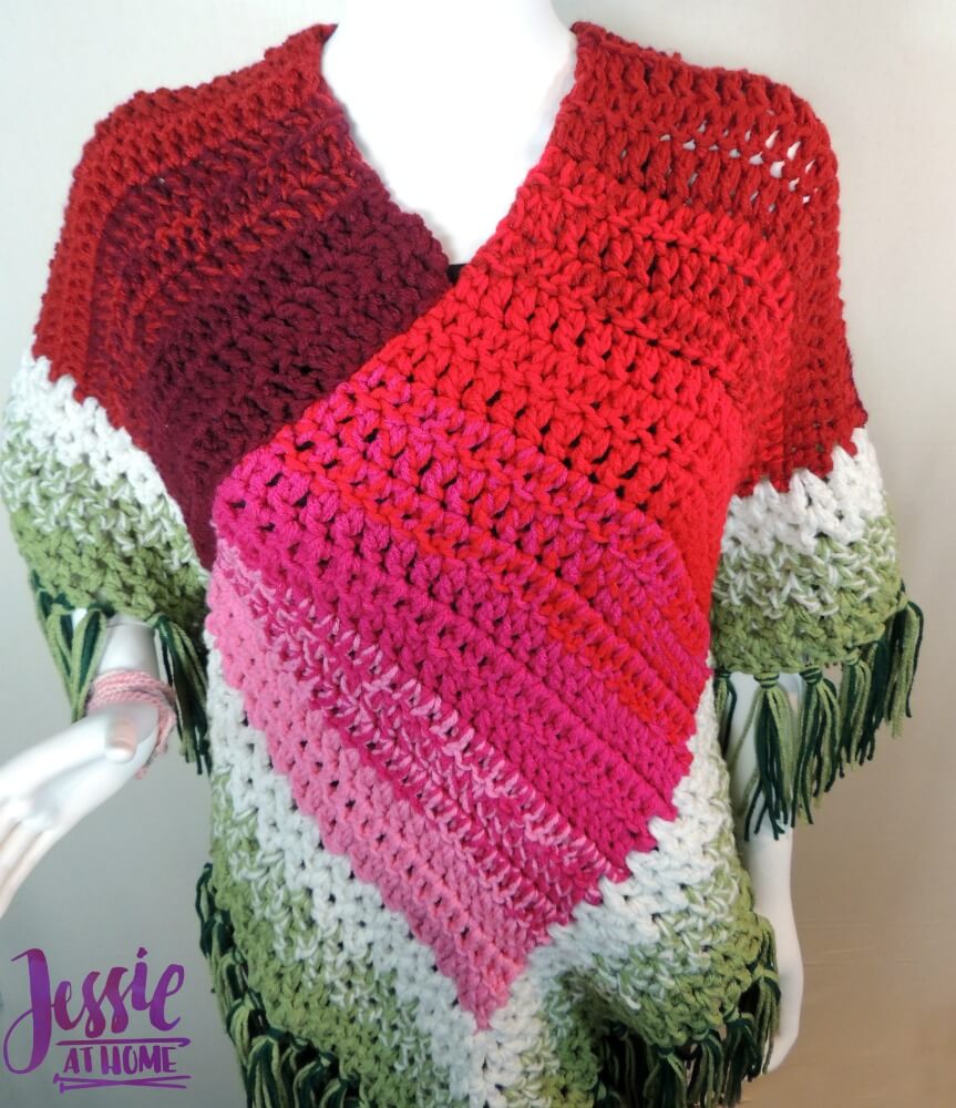 Holiday Poncho - free crochet pattern by Jessie At Home-5