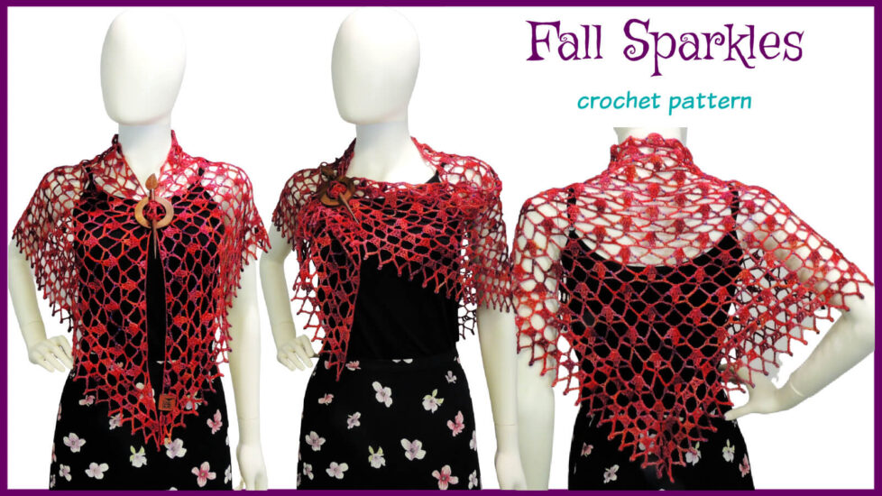 Fall Sparkles Shawl crochet pattern by Jessie At Home - Social