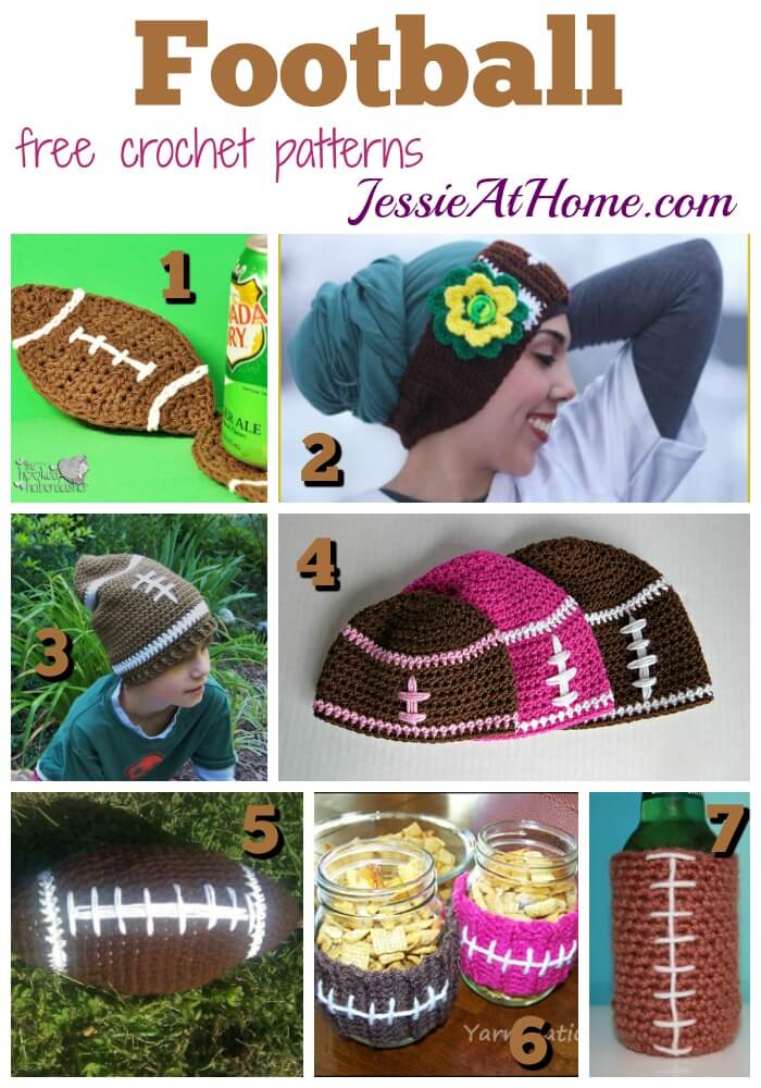 Crochet Football Baby Hat in Green Bay Packers Colors Can 