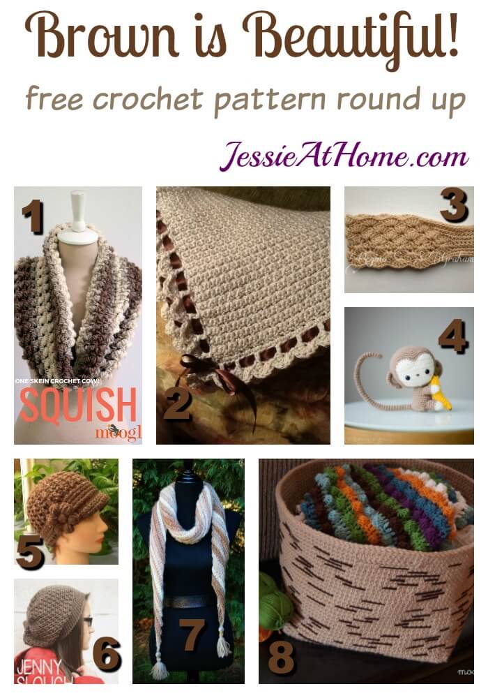 Brown is beautiful free crochet patterns in shades of brown! Jessie