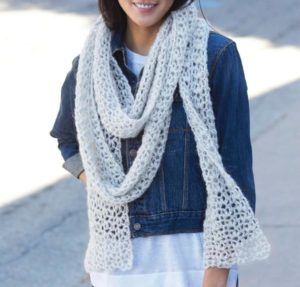 Snow Puff Scarf Craftsy Crochet Kit