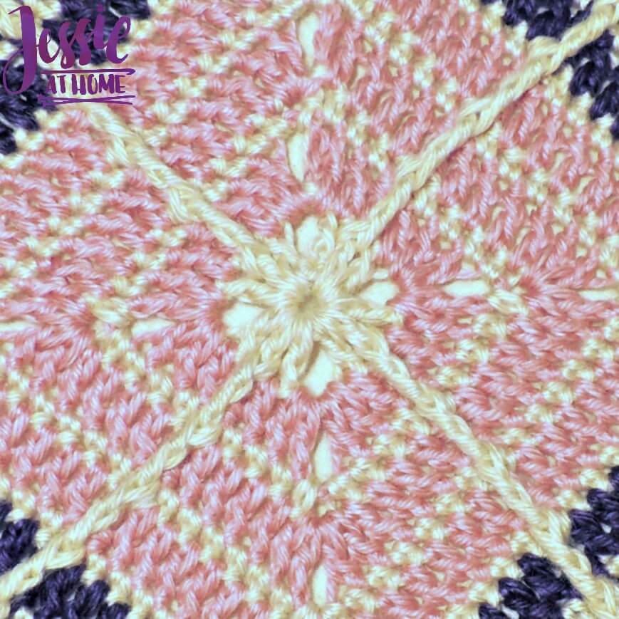 Crossed Square free crochet pattern by Jessie At Home - 3