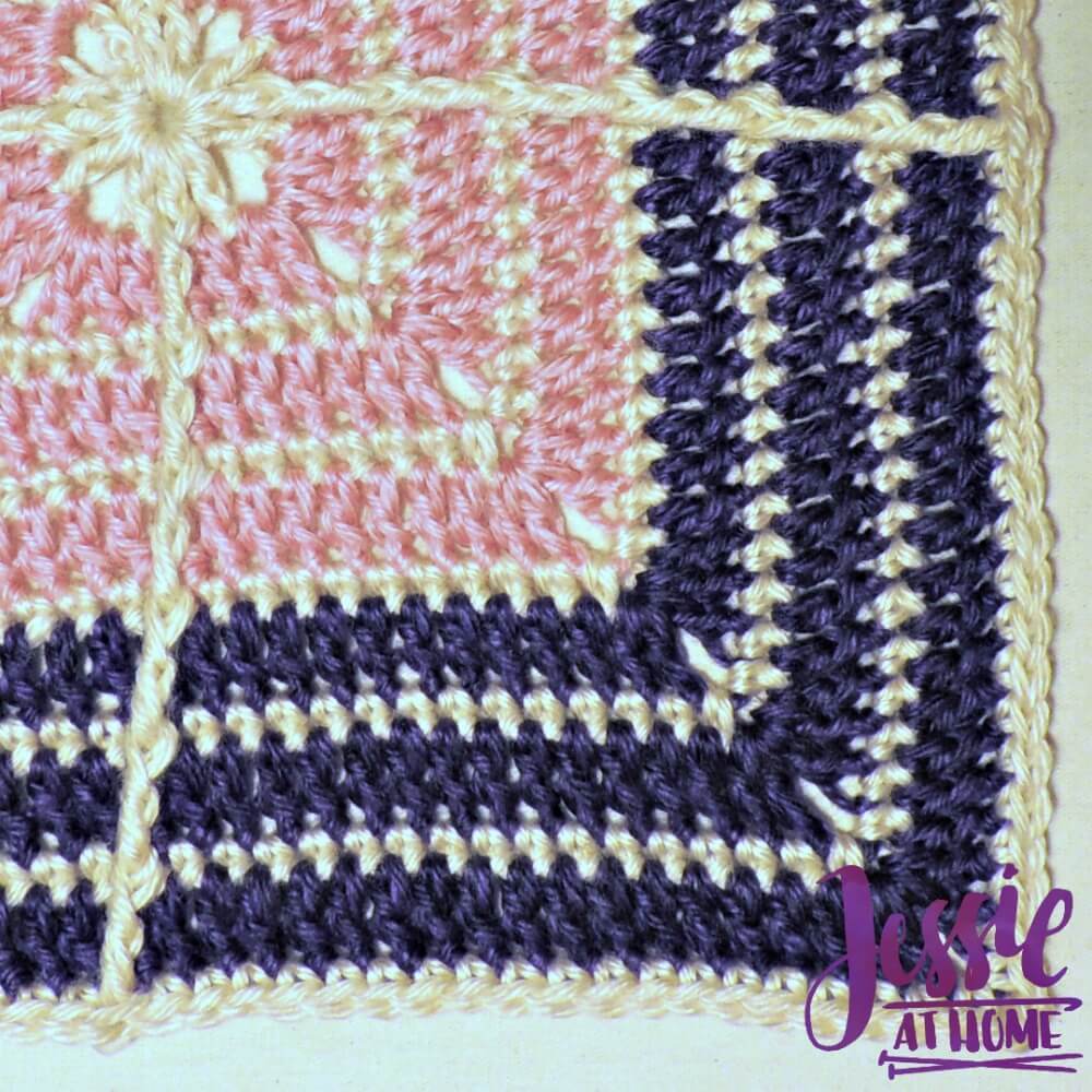 Crossed Square free crochet pattern by Jessie At Home - 4