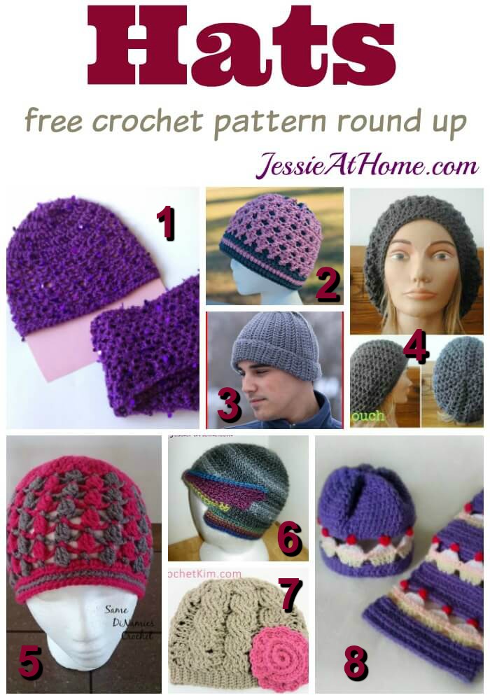 Free Crochet Hat Patterns Jessie At Home