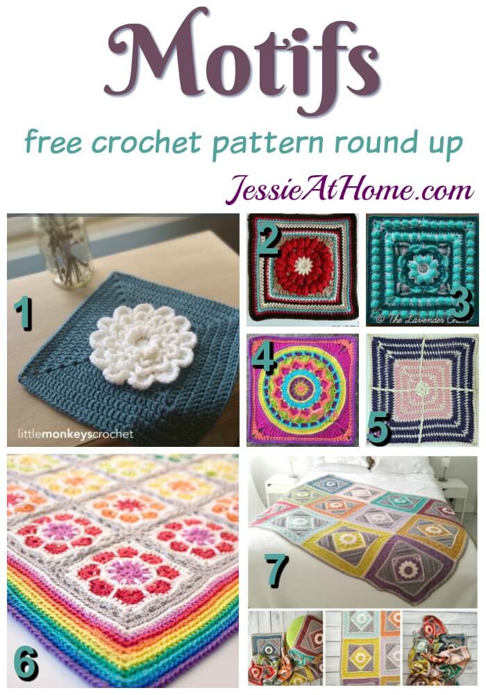 Motifs free crochet pattern round up from Jessie At Home