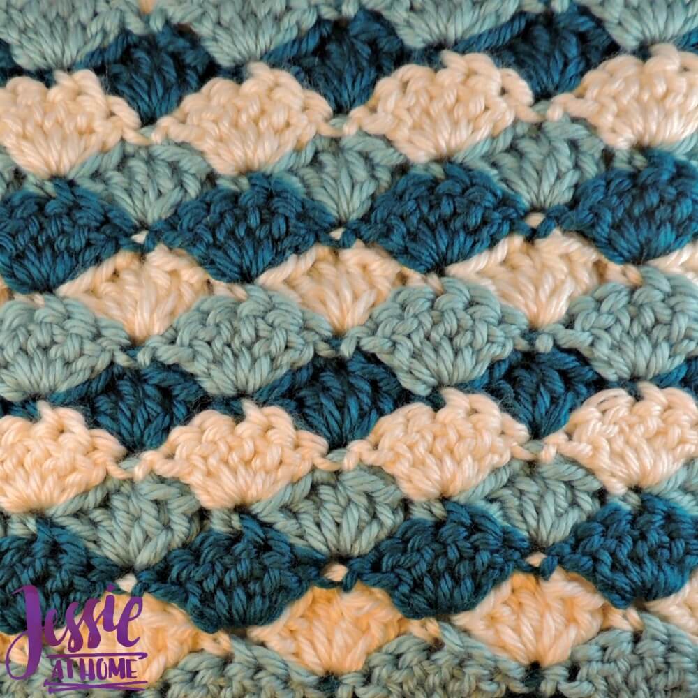 Crochet Shell Stitch Baby Blanket Free Crochet Pattern Jessie At Home