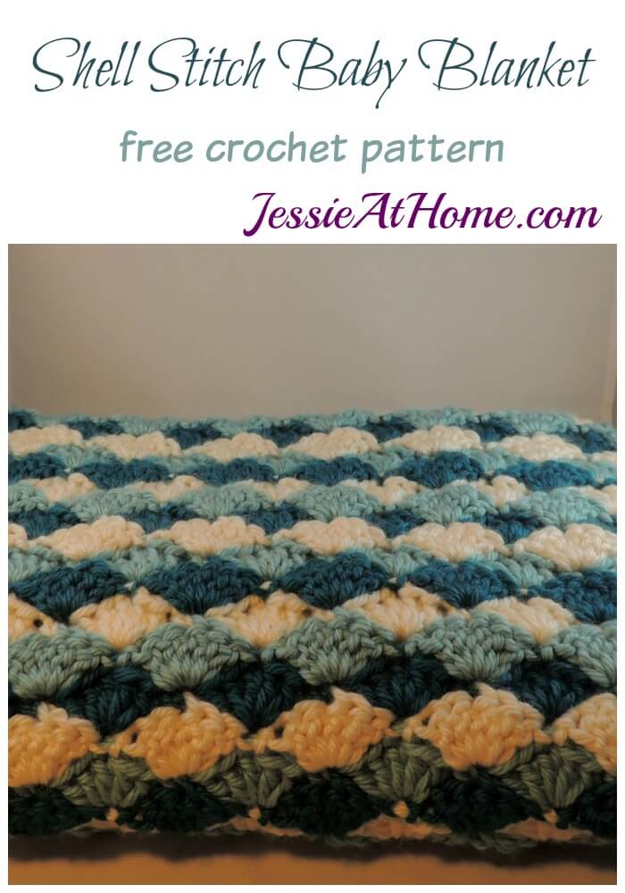 Shell Stitch Baby Blanket free crochet pattern by Jessie At Home
