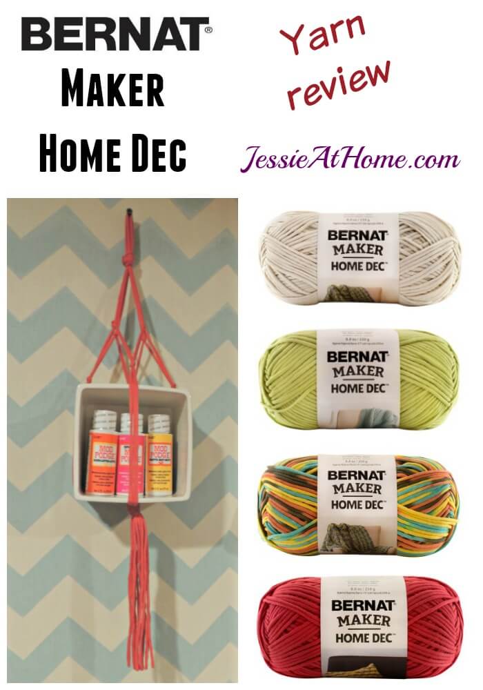 Bernat Maker Home Dec yarn review - Jessie At Home