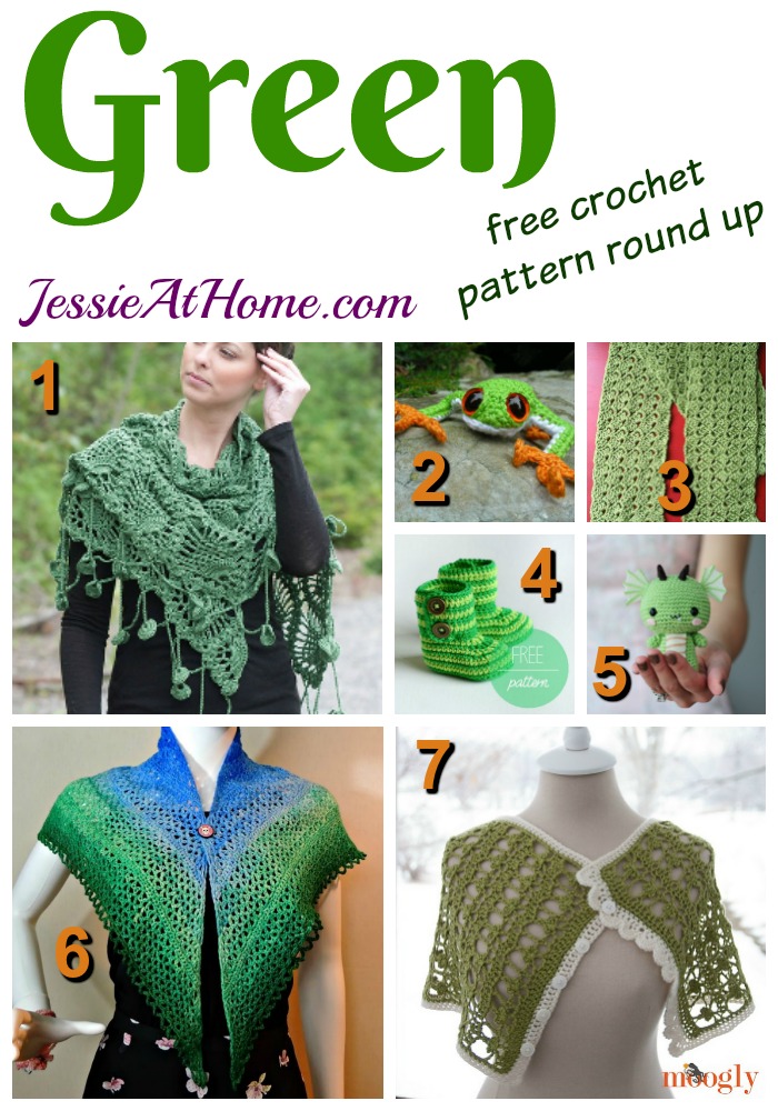 Green free crochet patterns Jessie At Home