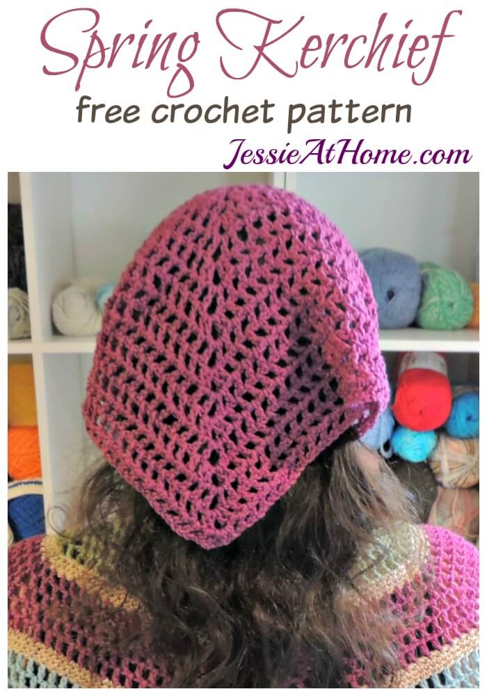 Spring Kerchief free crochet pattern by Jessie At Home