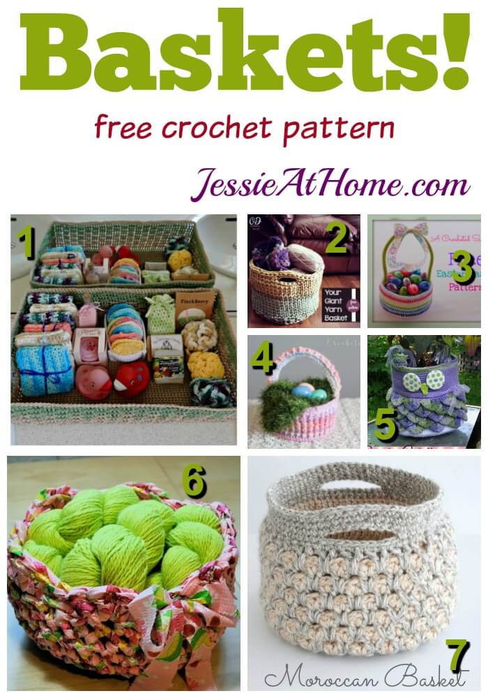 51 Free Crochet Basket Patterns - ChristaCoDesign