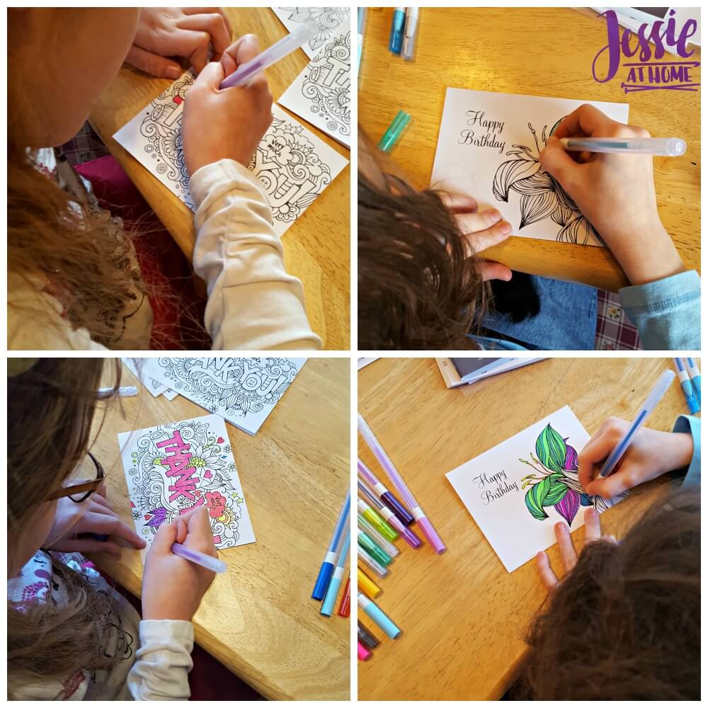 Coloring Greeting Cards by Leisure Arts | Jessie At Home