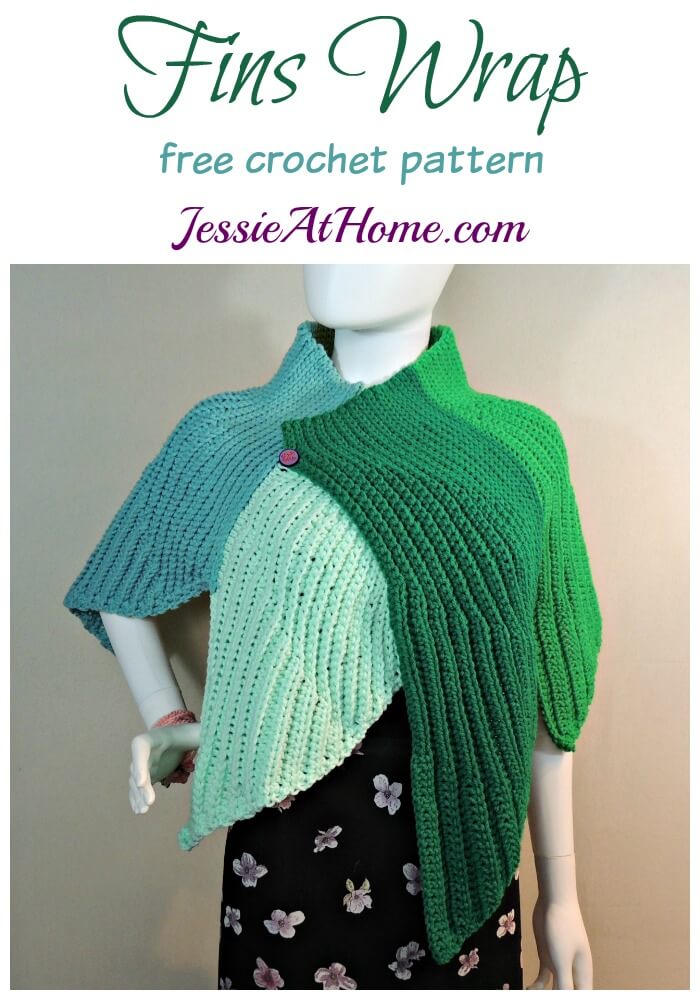 Fins Wrap free crochet pattern by Jessie At Home