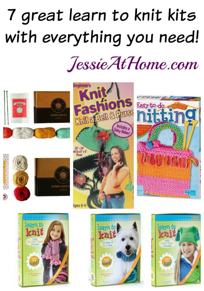 7 great learn to knit kits compiled by Jessie At Home