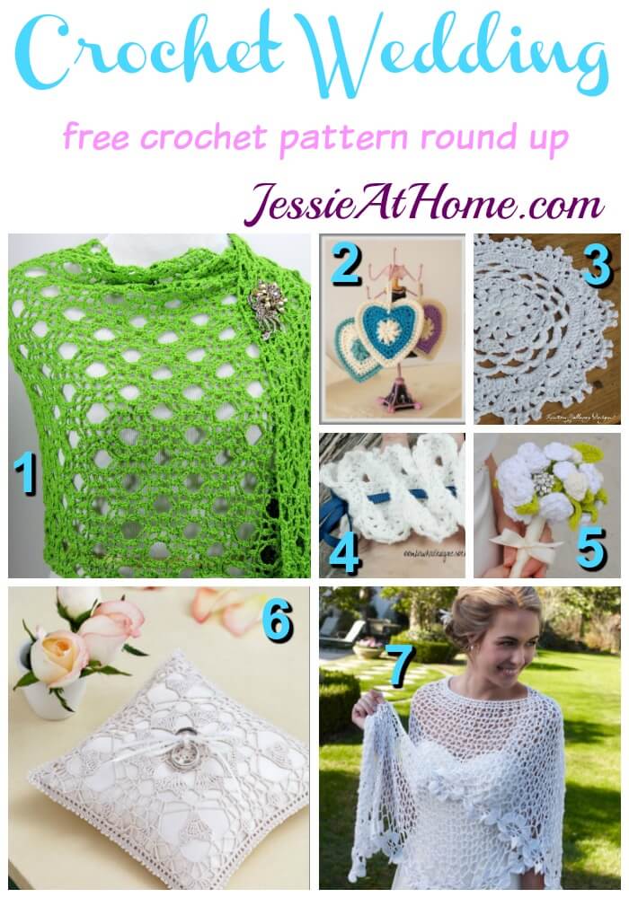 Crochet Wedding free crochet pattern round up from Jessie At Home