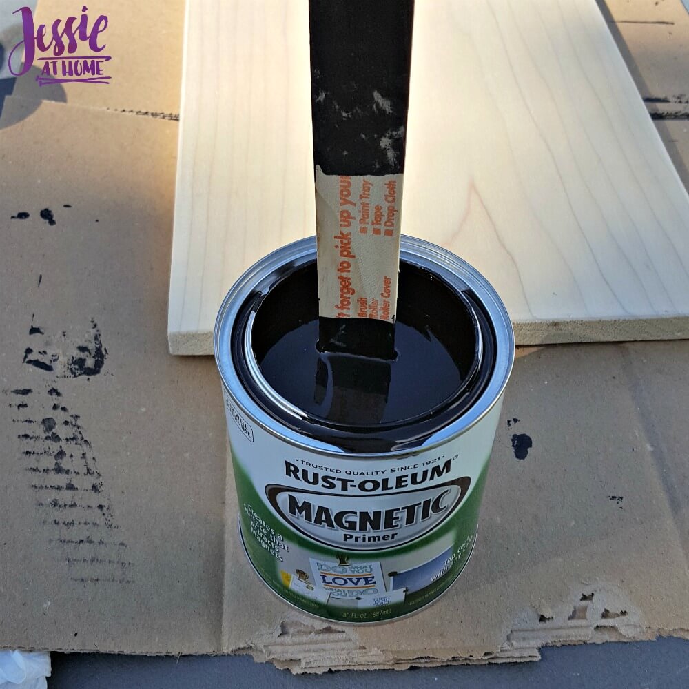 Magnetic paint is thick!