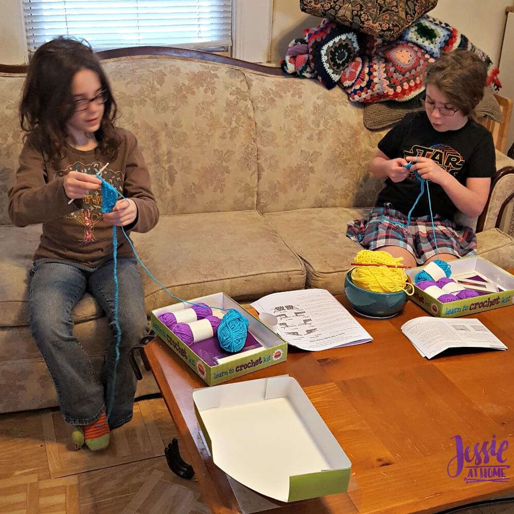 Vada and Kyla Learn to Crochet