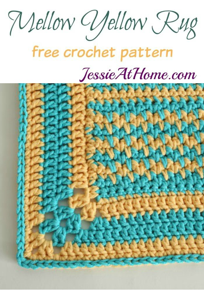 Mellow Yellow Rug free crochet pattern by Jessie At Home