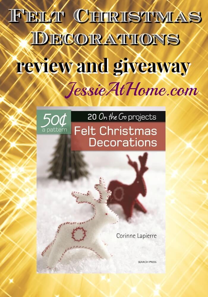 Felt Christmas Decorations review and giveaway