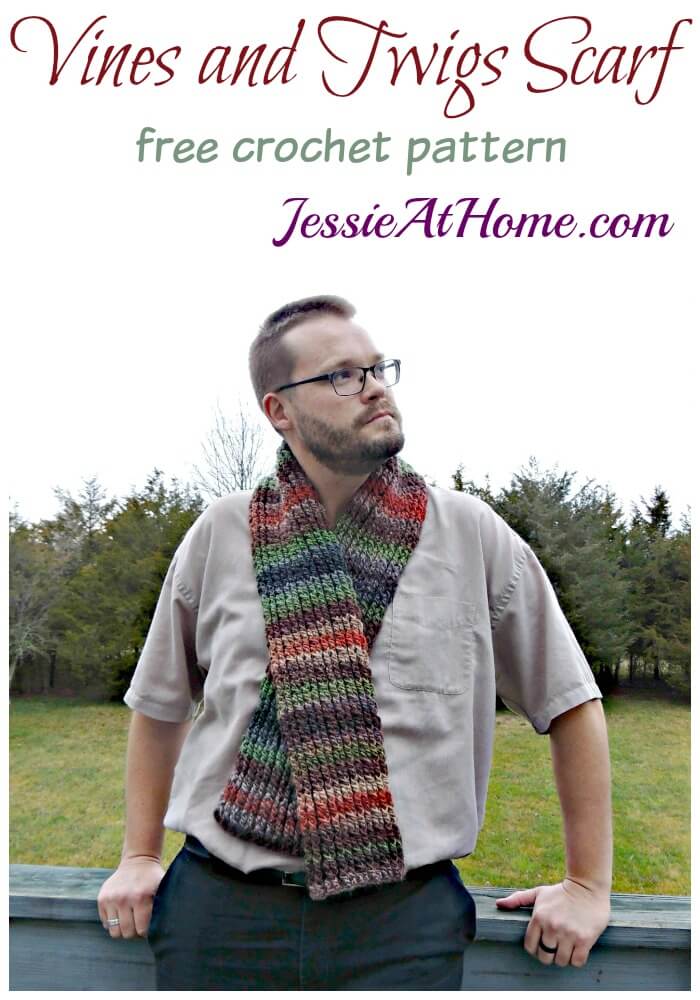 Vines and Twigs Scarf free crochet pattern by Jessie At Home