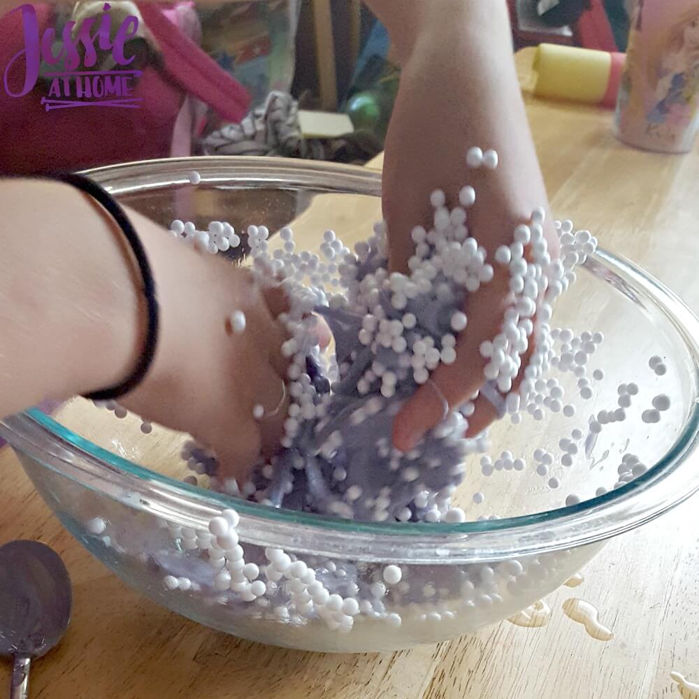 making purple ball slime