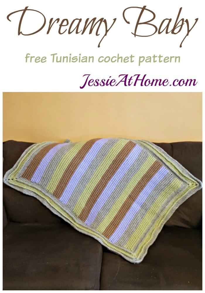 Dreamy Baby - free Tunisian crochet pattern by Jessie At Home