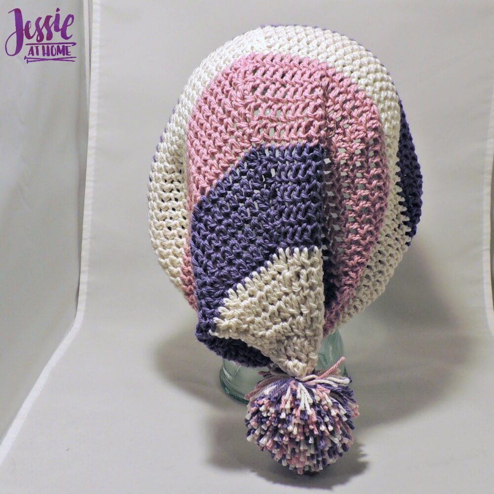 Stripey Stocking Hat - free crochet pattern by Jessie At Home - 2